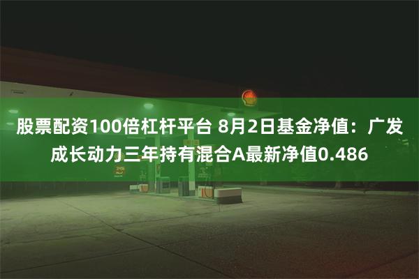 股票配资100倍杠杆平台 8月2日基金净值：广发成长动力三年持有混合A最新净值0.486