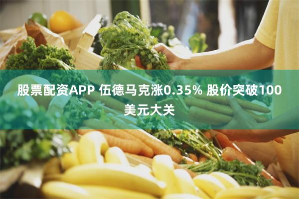 股票配资APP 伍德马克涨0.35% 股价突破100美元大关